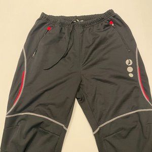 4ucycling Mens fleece lined cycling pants size 2XL black